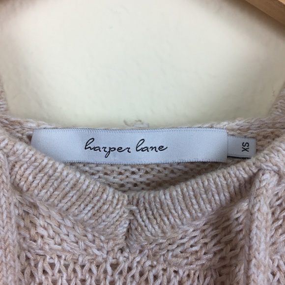 haper lane heather cream hoddie sweater - Picture 2 of 5
